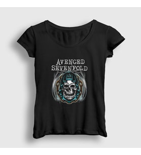 Presmono Kadın Siyah Chains Avenged Sevenfold T-Shirt 15520tt