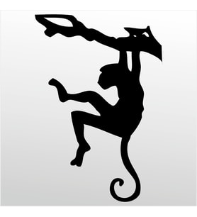Folyo Sticker Maymun 70cm Uzunluk (Karışık)