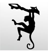 Folyo Sticker Maymun 70cm Uzunluk (Karışık)