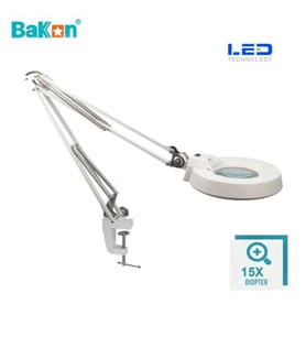 Bakon BK500C-15X 15w Led Akrobat Büyüteç 127 mm 15 Diopter Mercek ( Loop )