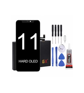 Apple iPhone 11 Uyumlu OLED Ekran Dokunmatik + Yapıştırıcı ve Vida Seti