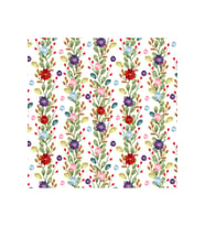 Glory DecoArt Suluboya Çiçekli Şerit Dallar Duvar Bordür Stickerı - 9 Adet 15x150cm