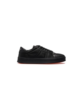 Lufian Zeus Erkek Hakiki Deri Sneaker Ayakkabı (Siyah)