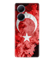 Vivo V29 Lite Kılıf Resimli Desenli Baskılı Silikon Şanlı Türk Bayrağı 3 1395