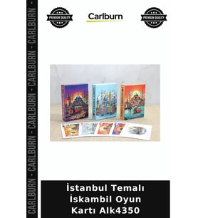 Özel Üretim Hediye Koleksiyon Hobi İstanbul Temalı İskambil Oyun Kartı