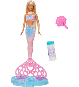 Barbie Baloncuk Yapma Özelliği Ve Solüsyonu Ile Uzun Ve Renkli Meçli Sarı Saçları Olan Barbie Balonc (Çok Renkli)