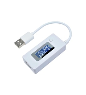 USB Voltmetre Ampermetre 3-7V, Mobil Şarj Kapasite Test Cihazı
