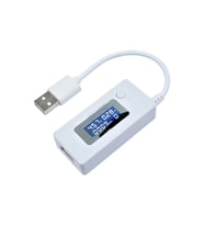 USB Voltmetre Ampermetre 3-7V, Mobil Şarj Kapasite Test Cihazı
