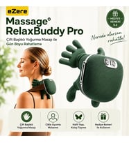 EZERE RelaxBuddy Pro OvmalıIsıtıcılı İnsan Eli Şeklinde Şarjlı Boyun Masaj - GLST1065-760