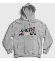 Presmono Unisex Gri Mask Arctic Monkeys Kapüşonlu Sweatshirt 14763tt (Gri)