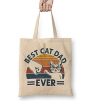 Vintage Best Boxer Dad Ever Bump Fit Dog Dad Funny Fathers Day Gifts Köpek Bez Çanta Uzun Saplı