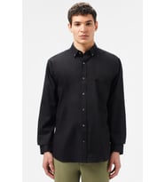 Lacoste Men's Regular Fit Button-Down Cotton Shirt Erkek Düğmeli Yaka Pamuklu Gömlek Siyah