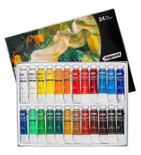 Bigpoint Akrilik Boya Seti 12ml Tüp x 24 Renk (Renksiz)
