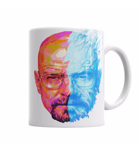 Walter white and heisenberg    Kupa Bardak Porselen