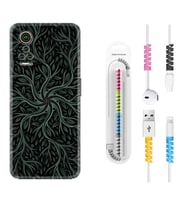 General Mobile GM 21 Pro GM 22 Pro Plus Kılıf Kablo Koruma Spiral Silikon Sarmaşıklar 1675