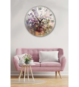 Bilge Retro Tasarımlı Duvar Saati 35x35cm (Baskılı)