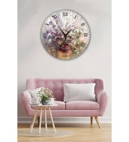 Bilge Retro Tasarımlı Duvar Saati 35x35cm (Baskılı)
