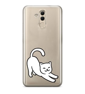 Huawei Mate 20 Lite Uyumlu Baskılı Yumuşak Silikon Şeffaf Telefon Kılıfı