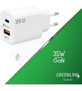 Type-C ve USB-A Portlu 35W GaN Hızlı Şarj Adaptörü