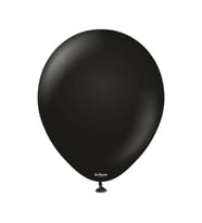 Gemar Parti Doğum Günü Organizasyon Balon - 28 Cm. - Ivory - Siyah - 100 Adet