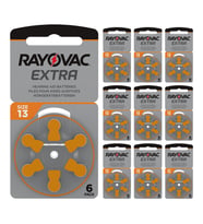 Rayovac Extra 13 Numara İşitme Cihazı Pili (10 Paket x 6 Adet = 60 Adet Pil)