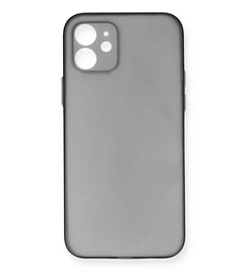 Mey İthalat® iPhone 12 Kılıf PP Ultra İnce Kapak - Gri