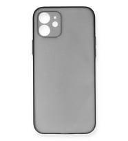 Mey İthalat® iPhone 12 Kılıf PP Ultra İnce Kapak - Gri