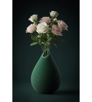 MYCRAFT3D Modern Dekoratif Vazo Dokulu Tasarım Çiçek Vazosu Ev & Ofis Dekoru