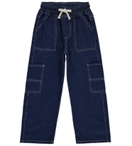 Civil Boys Kontras Dikişli 6-9 Yaş Pantolon - Mavi