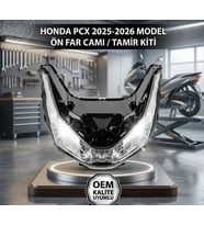 Honda PCX 125 Far Camı Ön Far Tamir Lensi Şeffaf Plastik Cam 2025 -2026 Arasmto
