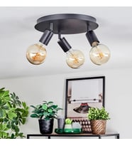 RİOLİGHT MODERN1 SİYAH1 3XE27 MAFSALLI HAREKETLİ BAŞLIK(GLOP AMPUL HARİÇ) METAL SPOT AVİZE