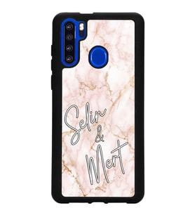 Reeder P13 Blue Max Uyumlu Gold Mermer Tasarımlı Glossy Telefon Kılıfı