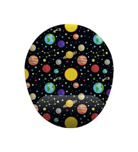 Uzay Güneş Ve Gezegenler Bilek Destekli Kaymaz Buruşmaz Kırılmaz Mouse Pad