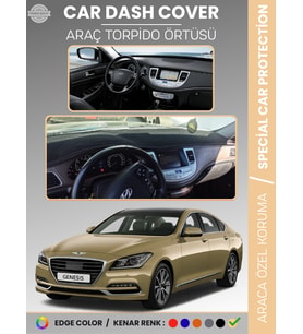 HYUNDAI GENESIS BH KASA (2008-2014) Torpido Örtüsü Ön Panel Halı Torpido Koruma Tam Uyum