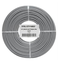 Eyfel EF-C400 2x0.22mm Folyolu 100 Metre CCTV Kamera Kablosu
