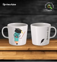KirliPatiler Taş Kupa Fincan Üzeri Öğretmenler Günü Baskılı (Model 5)