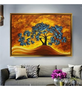 Altın Çerçeveli dekoratif tablo a995 (Gold)