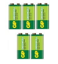 5 Adet 1604g-b Greencell Extra Güçlü 9 Volt Pil (9VOLT ÇİFT BAŞLI PİL)