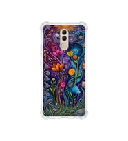 PrintiFy Huawei Mate 20lite ile Uyumlu Düşlerin Dansı Serisi Rüyalar Ötesi Tasarımlı Uv Baskılı Köşe Korumalı Antişok Kılıf
