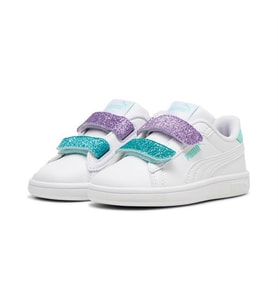 Puma Smash 3.0L GlitterLcr V İnf cocuk spor ayakkabı BEYAZ