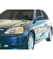 Honda Civic Uyumlu 7 Marşpiyel 2 Parça Fiber 2001-2005
