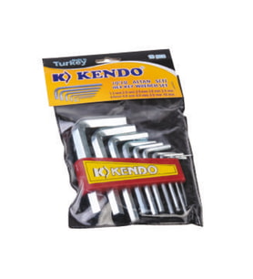 Kendo Poşetli 6 Köşe Alyan Seti 10 Parça