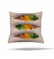 Geometrik Batik Desen Gizli Fermuarlı Yastık Kılıfı Kırlent Kılıfı Koltuk Yastık Kılıfı  (Bej - Kahverengi)