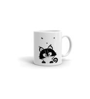Siyah Kedi Baskılı Kupa/bardak