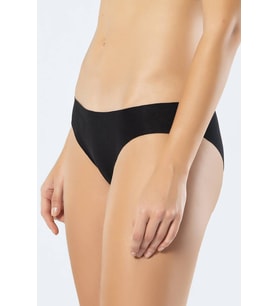 Türen Kadın Lazer Kesim Pamuklu Bikini Külot (Siyah)