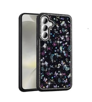 Galaxy A55 Kılıf Taşlı ve Simli Tasarım Zore Azra Kapak
