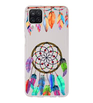 PrintiFy Samsung Galaxy A12 ile Uyumlu 1mm Slim Fit Nazar Boncuğu 6 Baskılı Şeffaf  Kılıf