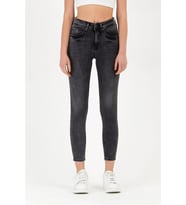 Explode - Kadın Slim-Fit Kot Pantolon Antrasit