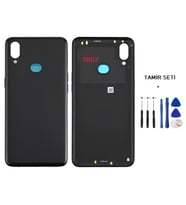Samsung Galaxy A10S - SM-A107F FULL Kasa Arka Kapak Takım SİYAH - TAMİR SETİ