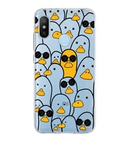 Xiaomi Mi A2 Lite Uyumlu Kapak Duck Tasarımlı Şeffaf Silikon Kılıf